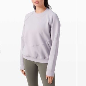 Lululemon City Sweat Crew *Spacer Iced Iris Lavender Purple size 6